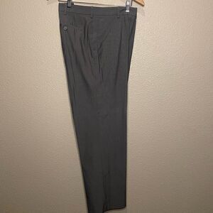 Van Heusen Men Slim Grey Slacks with Soft Stripes Size 36x30